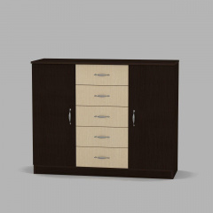 Комод Компанит Комод-5+2 1110x891x390 венге Бучач