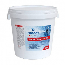 Хлор FROGGY Shok Chlor Tabs 20 25 кг