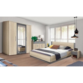 Спальний комплект Модерн Франческа дуб сонома/антрацит