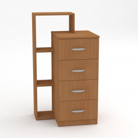 Комод-4-1Л Компаніт 602х1100х470мм бук
