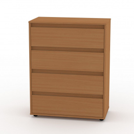 Комод-4 Компаніт 800х1030х420мм бук