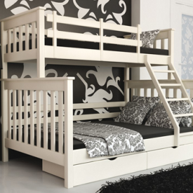 Кровать двухьярусная Мебигранд Скандинавия без ящиков 120х80х200(190) см 1 категгория