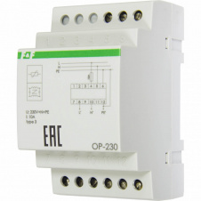 Перешкодний обмежувач F&F OP-230 230В AC 0,5 мА
