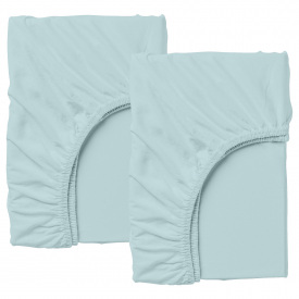 Набір простирадла на резинці Cosas BLUE Ранфорс 160х200х20 см 2 шт Блакитний