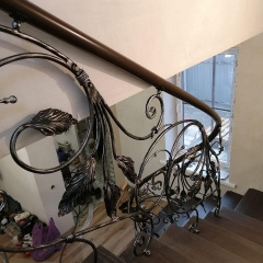 Перила кованые с широкими листьями Legran Хмельницкий