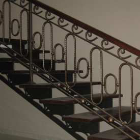 Поруччя ковані в будинок інтер`єрні патиновані Legran