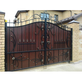 Ковані ворота металеві зварені з міцним каркасом Legran