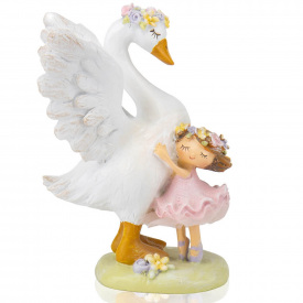 Фигурка интерьерная Embrace with a swan 16.5 см Lefard AL117965