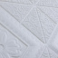 Самоклеюча декоративна 3D панель біла вишиванка 700x700x5 мм Київ