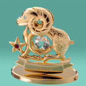 Декоративная фигурка знак зодиака Crystocraft Овен 5*7*3,2 см Gold SK15435