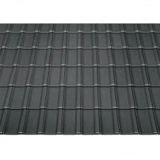 Керамическая черепица Braas Topaz 11V Антрацит (АНГОБ)
