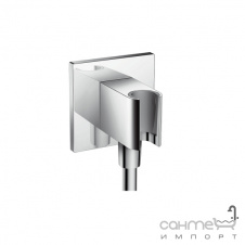 Настенный держатель ручного душа Hansgrohe Fixfit Porter Square 26889000 хром
