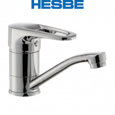 Змішувач для умивальника ялинка на шпильці HESBE OPUS (Chr-004) 15cm