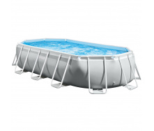 Каркасний басейн Intex 26796 OVAL 503х274х122 см з картриджним фільтром, сходами та тентом