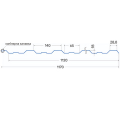Профнастил Thyssen Krupp Т-18 0,50 мм matt Балаклея