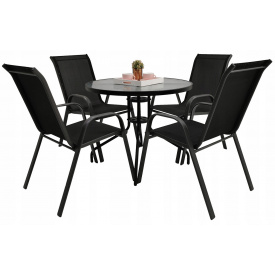 Комплект садових меблів GardenLine Majorka-4 Black