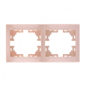 Подвійна рамка Lezard Mira горизонтальна Крем (701-0300-147)