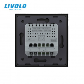 Механизм датчик температуры и влажности ZigBee черный Livolo (VL-FCEZ-2BP)