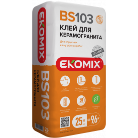 Смесь EKOMIX Клей для керамогранита BS 103 25 кг