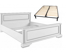 Ліжко 140 з каркасом Вайт ясен сніжний + сосна срібна Гербор