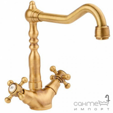Смеситель для кухни Longran G54920 56 Antique Brass