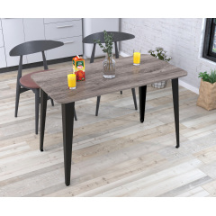 Обідній стіл Лінда Loft-design 120х65 см закруглені кути лдсп дуб-палена Хмільник