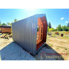 Лазня мобільна барн хаус 3,5 х2, 3х2, 7м Sauna barn house 01 Thermowood Production Ukraine Пологи