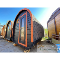 Лазня бочка з душем Овоїд 4,0 м від виробника Thermowood Production Київ