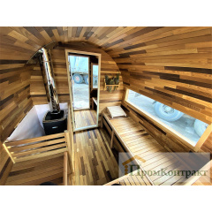 Квадро бочка 4,0м LUX виконання Fassauna Thermowood Production Боярка