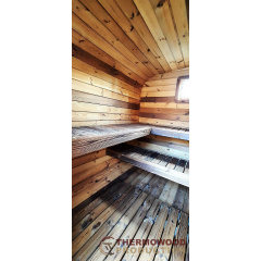 Мобільна квадро баня бочка 2.4x3.5м під ключ від Thermowood Production Київ