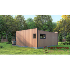 Модульний гостьовий будинок 7,0х5,0м з лазнею Sauna House 1 від Thermowood Production Боярка