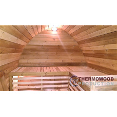 Мобільна лазня 12 метрів у стилі Вікінг під ключ. Outdoor Sauna Viking Косів