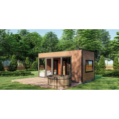Каркасно-модульна лазня 6х3м Gartensauna-2 під ключ від виробника Переяслав-Хмельницький