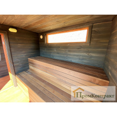 Модульна лазня із панорамним вікном 4х2.3м від виробника Thermowood Production Тернопіль