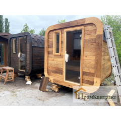 Sauna Cube Quadro Old Wood 2,35x2,0m Thermowood Production Киев