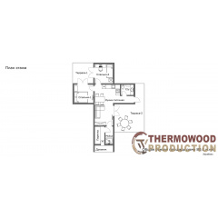 Модульный жилой дом 80,0м2 с баней Sauna House 2 от Thermowood Production Бородянка