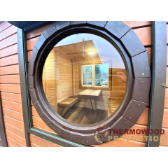 Баня бочка Ovale Fasssauna овальная 6,0х2,6м из термобруса от производителя Thermowood Production Киев