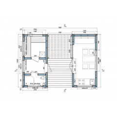 Модульний будинок-лазня 7,0х5,0м Sauna House 12 під ключ від виробника Thermowood Production Новомосковськ
