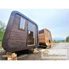 Sauna Cube Quadro Black 2,35x2,0m Thermowood Production Київ