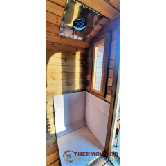 Мобільна квадро баня бочка 2.4x3.0м під ключ від Thermowood Production Київ
