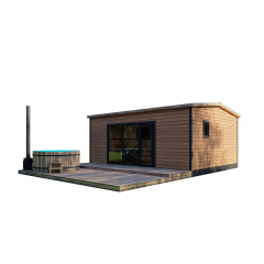 Мобільний гостьовий будинок-лазня 6,0х5,0 Sauna House 3 від Thermowood Production Київ