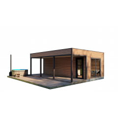 Каркасно-щитовая баня 5,5х7,0м под ключ от производителя Thermowood Production Киев
