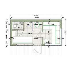Готова мобільна модульна лазня 6х3м Gartensauna-1 під ключ від виробника Коломия