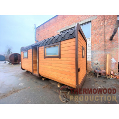 Сауна Cube Quadro 5,6x2,4m с монтажом от производителя Thermowood Production Рівне