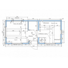 Сауна Cube Quadro 5,6x2,4m с монтажом от производителя Thermowood Production Рівне