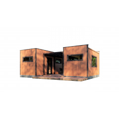 Модульный гостевой дом-баня 7,2х5,6м Sauna House 11 под ключ от Thermowood Production Черноморск