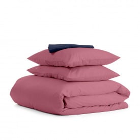 Евро комплект Cosas PUDRA SATIN CS4 200х220 см Синий/Розовый