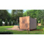 Модульная баня 3,0х2,3м с панорамным окном Gartensauna-18 от Thermowood Production под ключ от производителя Иршава