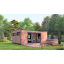 Модульный каркасный дом 6,0х4,6м с баней Sauna House 14 под ключ от Thermowood Production Стрый