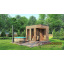 Сауна 3,6х2.3 отделка термо рейка Gartensauna-10 Thermowood Production под ключ от производителя Переяслав-Хмельницкий